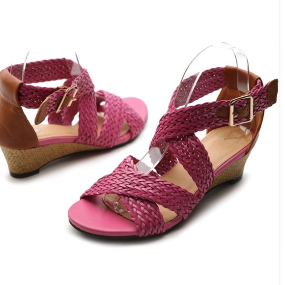 Women’s Shoes Wedge Mid Heel Platform - Picture 3 of 3